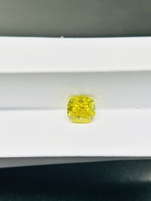 O coxim que 2CTS o laboratório fraco criou o diamante amarelo IGI certificou