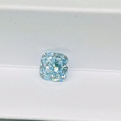 Diamantes azuis crescidos 3.2ct-3.6ct do CVD do corte do coxim VS1 laboratório brilhante