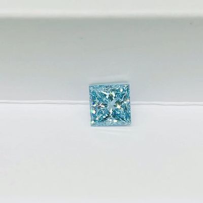 O laboratório fraco fez a diamantes diamantes que azuis a princesa Lab Grown Diamond certificou o diamante fraco
