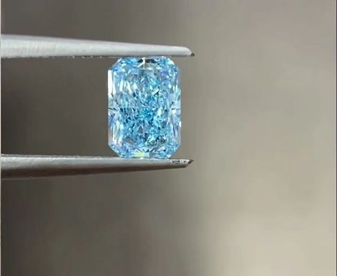 do corte brilhante azul do ponto luminoso dos diamantes de 4ct 10 Mohs grande tamanho crescido laboratório