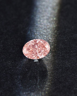 o laboratório 3ct brilhante alterado oval criou diamantes cor-de-rosa com o certificado de IGI