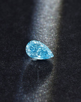 10 Mohs Pear Loose Diamantes azuis cultivados em laboratório 1.0ct-1.8ct Certificado IGI