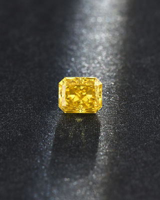 O ponto luminoso de HPHT cortou diamantes amarelos 10 Mohs de Diamond Loose Lab Created Canary