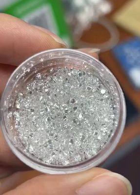 O laboratório criou os diamantes sintéticos DEF do ponteiro do tumulto dos diamantes CONTRA a forma redonda
