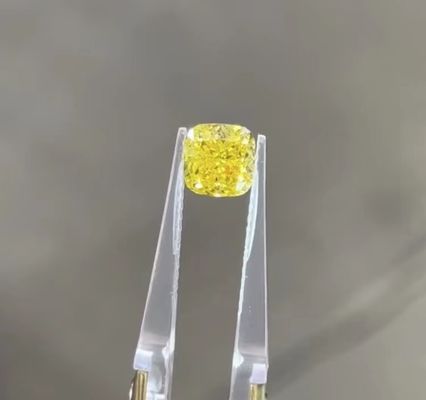 diamante fraco HPHT Diamond Certified Synthetic Diamonds amarelo crescido laboratório do coxim