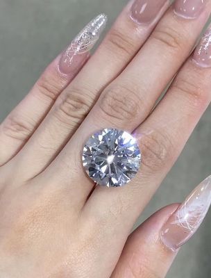 Grande Tamanho Solto 7ct Laboratório Criado Diamantes Brancos G Cor Redondo Brilhante Corte Para Colar