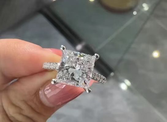 Joias de diamantes feitas em laboratório Princesa de laboratório Diamantes cultivados Joalharia Anéis de diamante Brincos de cavalo