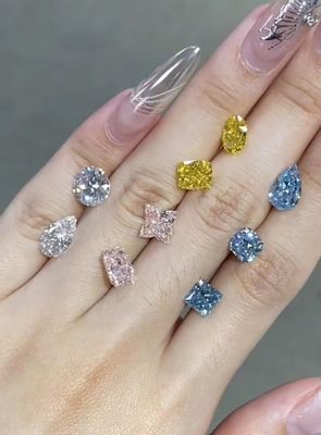 Certificado Diamantes sintéticos diamantes redondos soltos diamantes cultivados em laboratório diamantes jóias anéis CVD