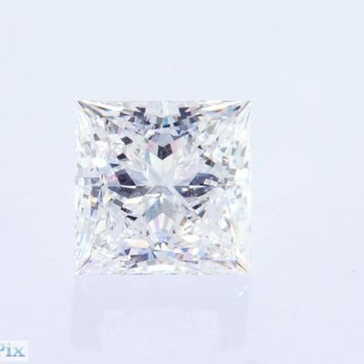 Corte de princesa solta como crescido CVD laboratório crescido sintético diamante cor grau G-D
