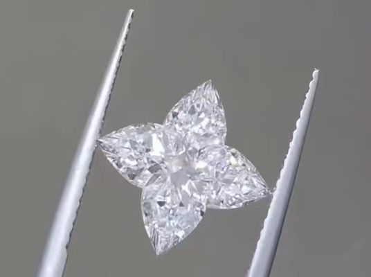 White Lab Grown Diamonds 4CT CVD LV Cut Loose Diamond DEF VS1 Para decoração de jóias