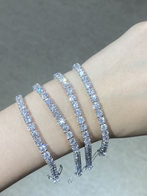 Bracelete de diamante sintético de laboratório