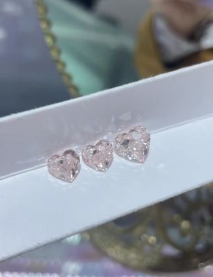 Diamante cor-de-rosa cultivado em laboratório Diamante para colares Anéis Pendente