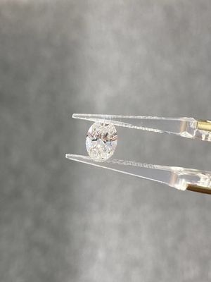Forma oval CVD cultivado em laboratório Diamante Branco 3.4ct Com Certificado IGI