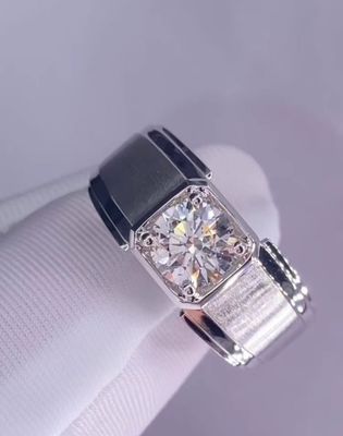 Anel de diamante branco Anel de noivado Anéis de casamento Anéis de diamante de laboratório