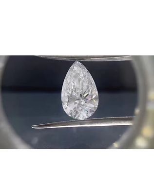 Laboratório de forma de pêra criou diamantes cultivados CVD Diamantes passaram o teste sem gravata