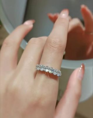 Oval Eternal Lab Crescido Anéis De Diamante Para Presente De Casamento Anel De Proposta