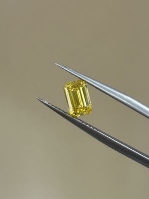 Esmeralda Laboratório Diamantes cultivados IGI Certificado Diamantes Laboratório Criado Diamantes Amarelos HPHT